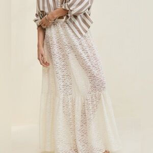 Aerie Lace One-Tiered Maxi skirt